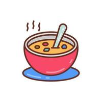 Soup icon in vector. Illustration vector