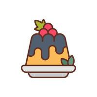 Pudding icon in vector. Illustration vector