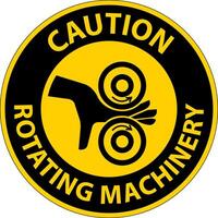 Caution Sign Rotating Machinery Keep Hands Away vector