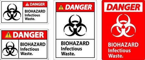 peligro biológico peligro etiqueta peligro biológico infeccioso residuos vector