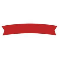 Ribbon banner flat icon. Vector red sign. Isolated red symbol illustration.