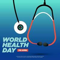 World Health Day Design Vector Pro Vector