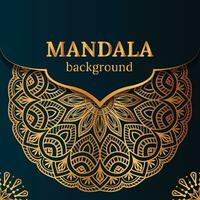 Luxury mandala background with golden arabesque pattern Arabic Islamic east style. Ramadan Style Decorative mandala. Mandala for print, poster, cover, vector
