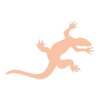 House Lizard also called House Gecko or Gekkonidae Silhouette for Art Illustration, Logo, Pictogram vector