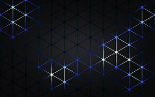 Hexagonal abstract technology background. electric glow hexagonal background. vector illustration.