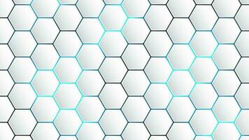 Hexagonal abstract technology background. electric glow hexagonal background. vector illustration.