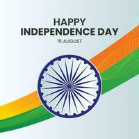 degradado India independencia día ilustración vector