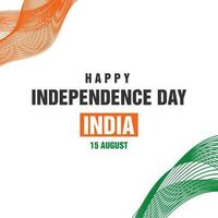 Indian Independence Day celebration background vector