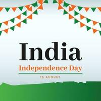 Vector indian independence day concept.