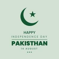 Azadi post. pakistan independence day vector