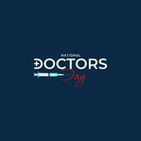 National Doctors Day vector