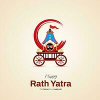 Ratha Yatra Social Media Post vector