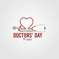 National Doctors Day vector