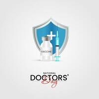 National Doctors Day vector