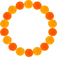 Mango Leaf and Marigold Flower Decoration png