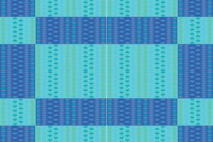 Ethnic zigzag pattern in retro colors, Aztec style seamless vector background