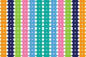 Ethnic zigzag pattern in retro colors, Aztec style seamless vector background