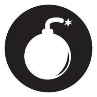 bomb icon vector