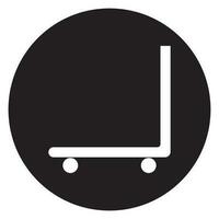 trolley icon vector