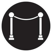 road barrier icon vector