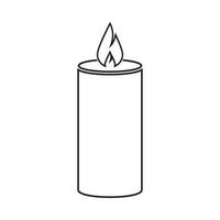 candle icon vector