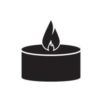 candle icon vector