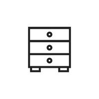 drawer icon vector