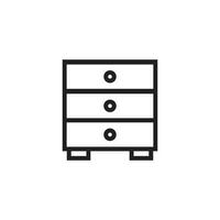 drawer icon vector