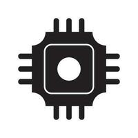 microchip icon vector