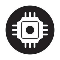 microchip icon vector
