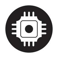 microchip icon vector