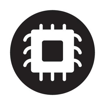 microchip icon vector