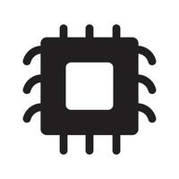 microchip icon vector