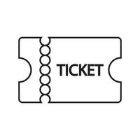 ticket icon vector