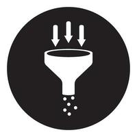 icon water funnel vector