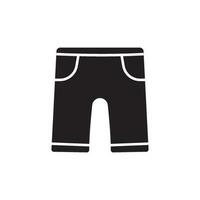 pantalones cortos icono vector