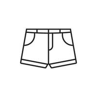 shorts icon vector