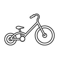 niño bicicleta icono vector