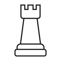 chess icon, rook vector