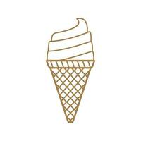 ice cream icon vector