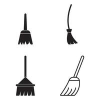 broom icon vector