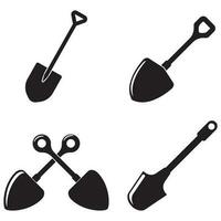 shovel icon vector