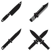 knife icon vector