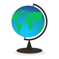 globe illustration, cartoon style, globe vector