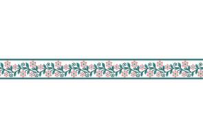 vecteur floral éléments. sans couture modèle pour cadres et les frontières. utilisé modèle brosses inclus. png