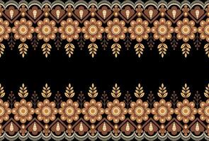 Botanical floral Seamless. Background Seamless Pattern Geometric Ethnic pattern design  for background, carpet, wallpaper, clothing, wrapping, Batik, fabric, printing textile illustration. vector