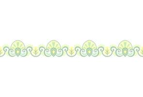 vektor blommig element. sömlös mönster för ramar och gränser. Begagnade mönster borstar ingår. png