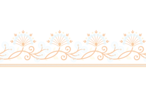 vecteur floral éléments. sans couture modèle pour cadres et les frontières. utilisé modèle brosses inclus. png