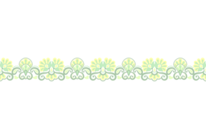 vector floral elementos. sin costura modelo para marcos y fronteras usado modelo cepillos incluido. png