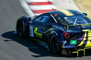 ferrari 488 gt3. automovilismo y carreras. deporte coche y superdeportivo acción fotografía. foto